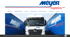 Desktop Screenshot of meyer-logistics.de