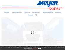 Tablet Screenshot of meyer-logistics.de